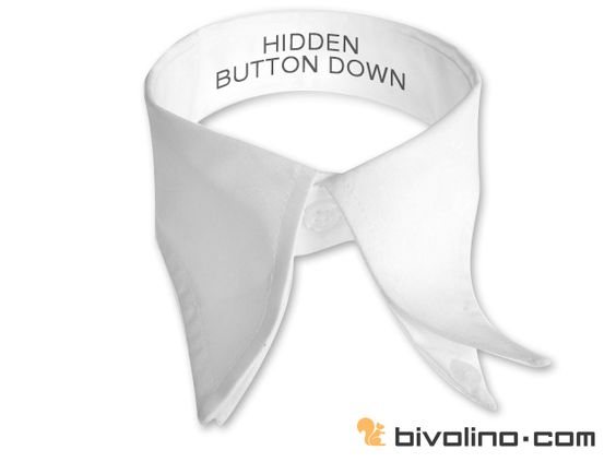 Hidden button down collar