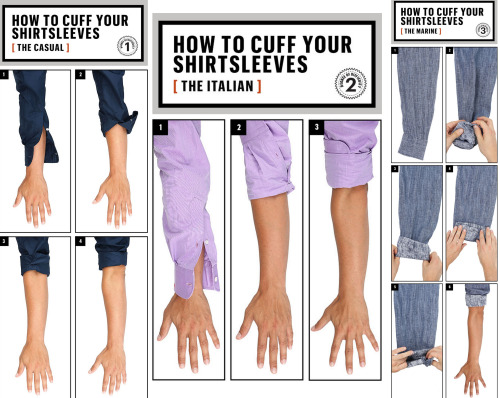 how to roll dress shirt sleeves