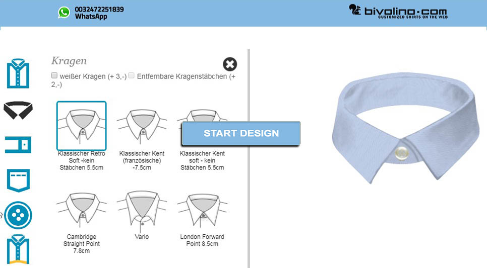 Klassischer Retro Kent  Kragen Damen