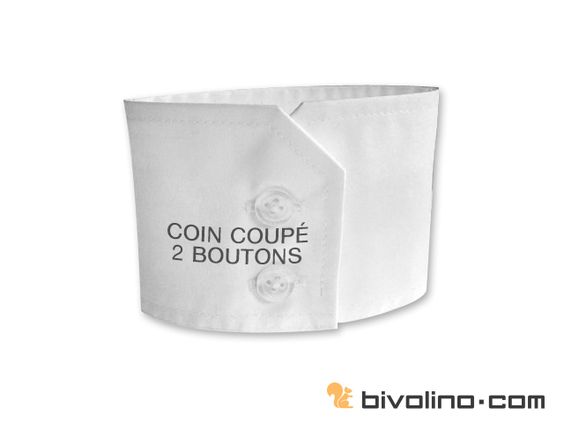 poignet coin coupé 2 boutons