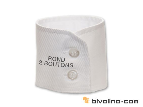 poignet rond 2 boutons