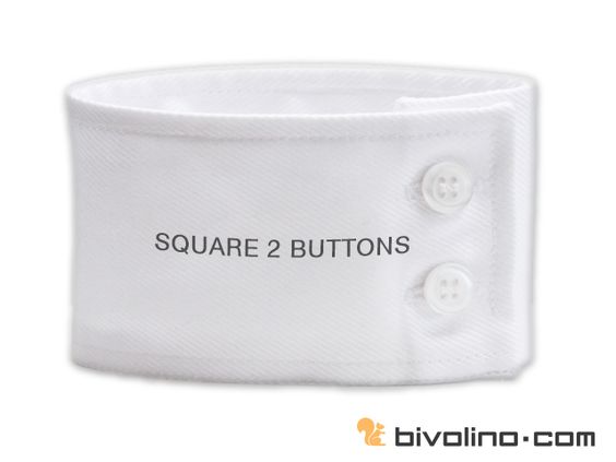 square cuff 2 buttons