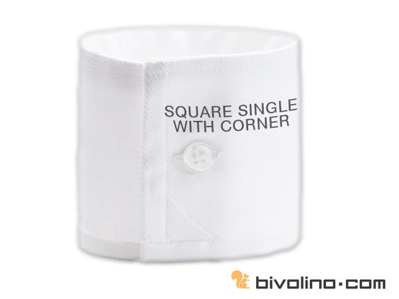 square single cuff with corner