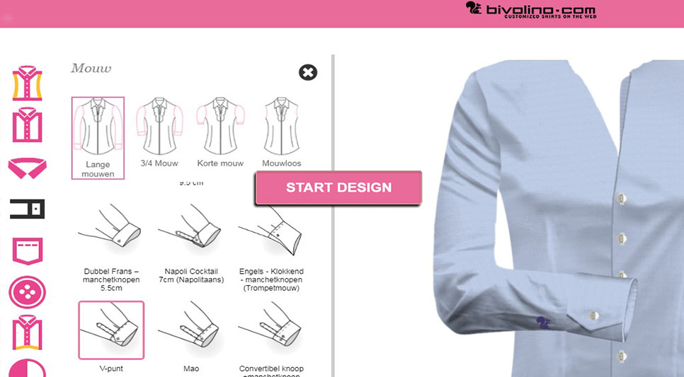 V-Punt Manchet Blouses