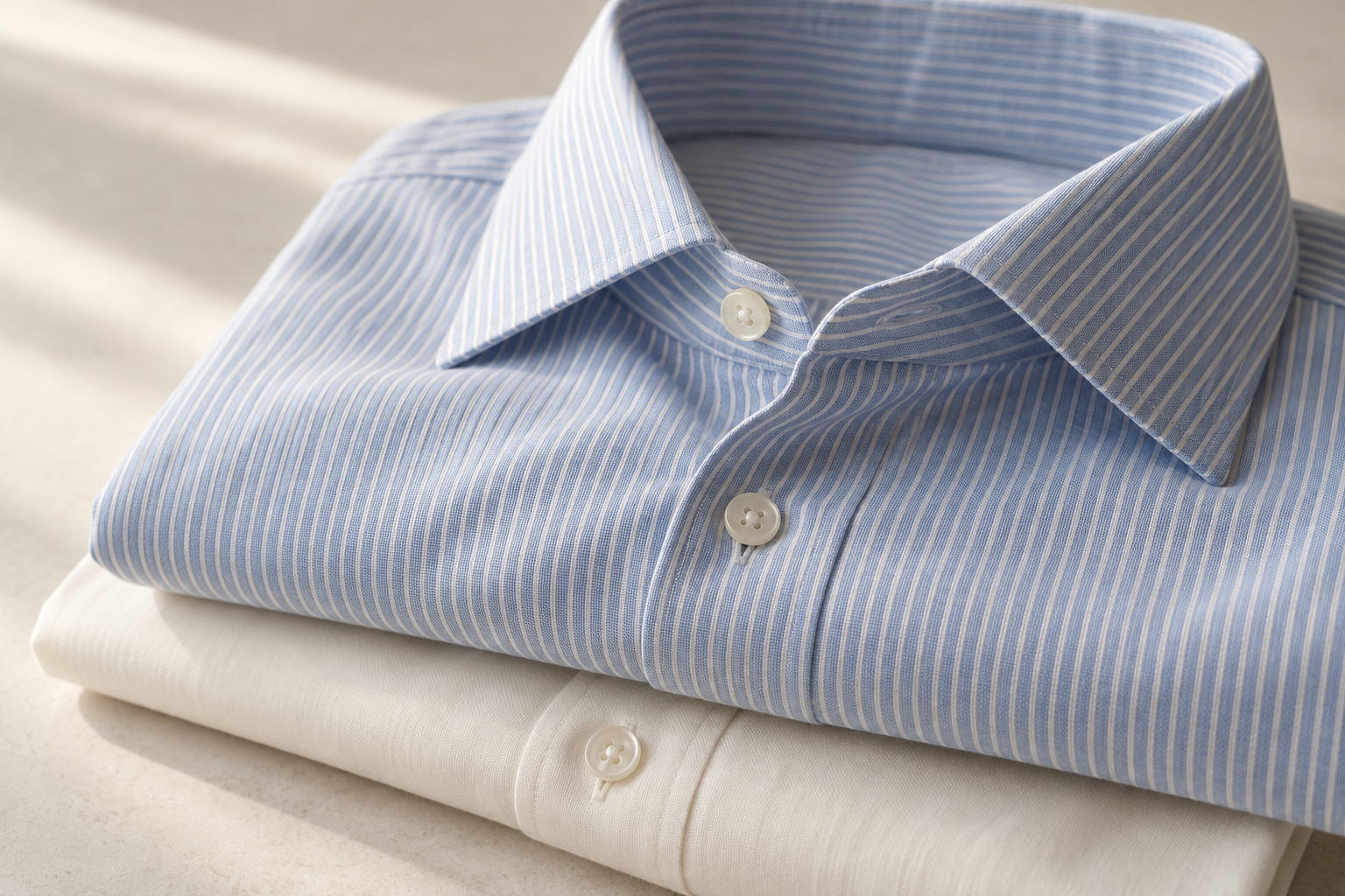 Détails et finitions d’une chemise