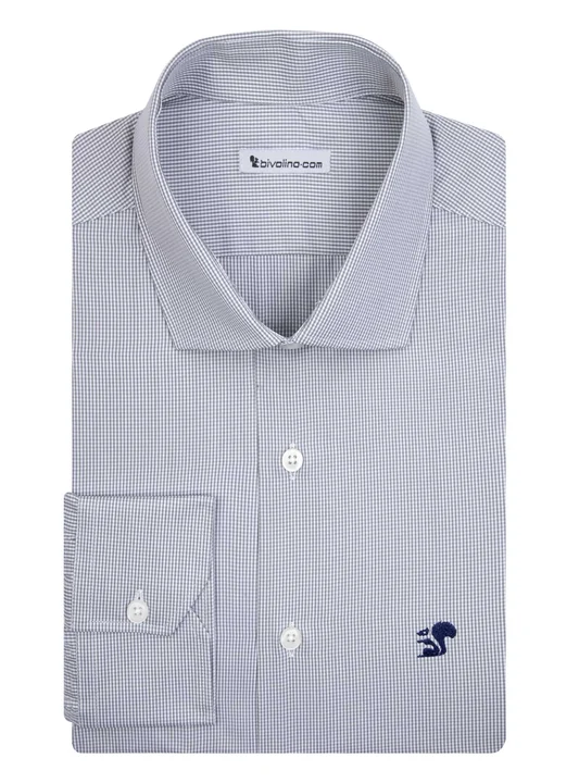 ADORNO - Checked twill grey shirt - DARCI 15 VICHY