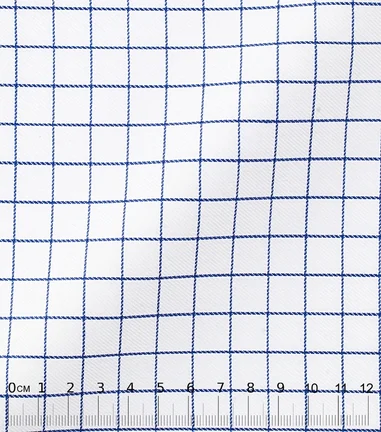 DARCI - twill à carreaux bleu foncé 
