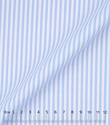 BOREO - Rayures Bengale Bleu Ciel