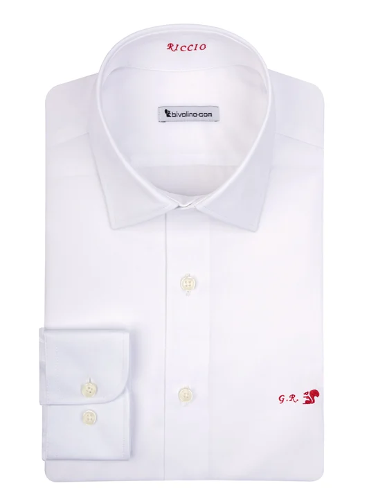 VITERBO - White Poplin Non-iron  shirt - MELI 1