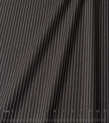Alett - popeline rayée noir