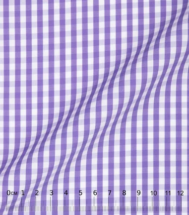DARCI - Twill à carreaux mauve 