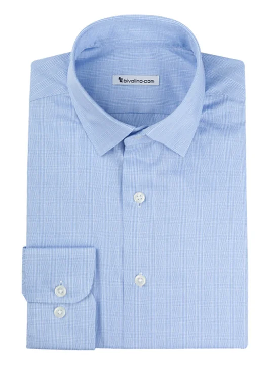 FRASCATI - Men's shirt glencheck cotton prince of wales - METEX 3