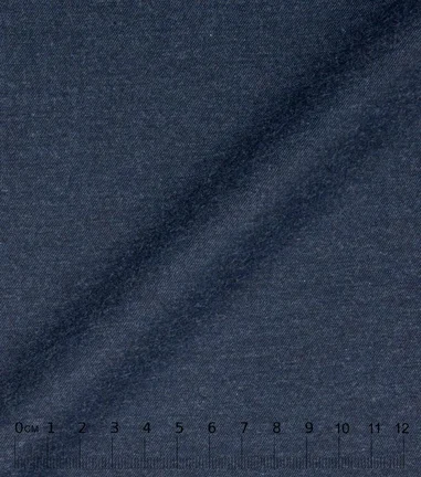 FLANEL -  Flanelle uni navy twill