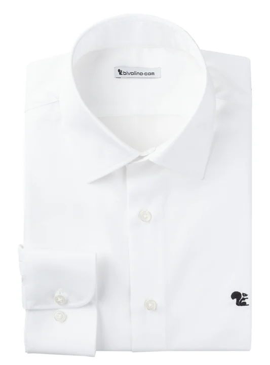 CATANIA -  twill white men shirt - RIBU 1-THOMAS MASON