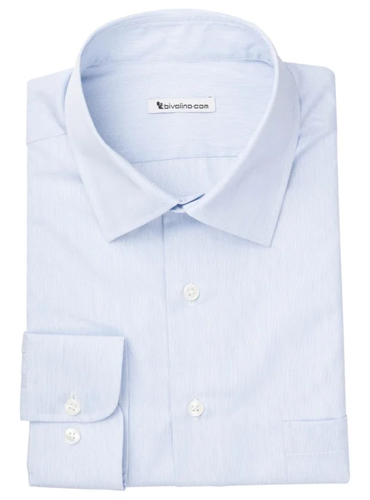 VERGIANO  - Men's shrit cotton milleraye - DOCRA 6