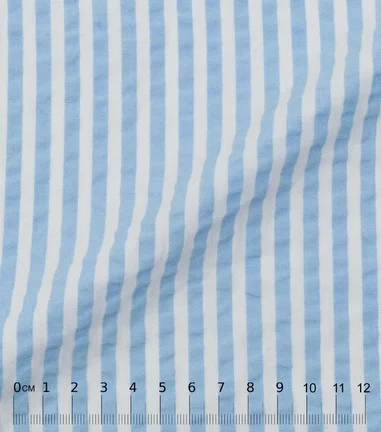 LANAL  SEERSUCKER rayure bleu