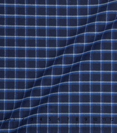 PARA carreaux flanelle marine 