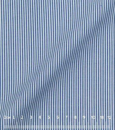 BOREO - cot-mix rayure business bleu - pinstripe