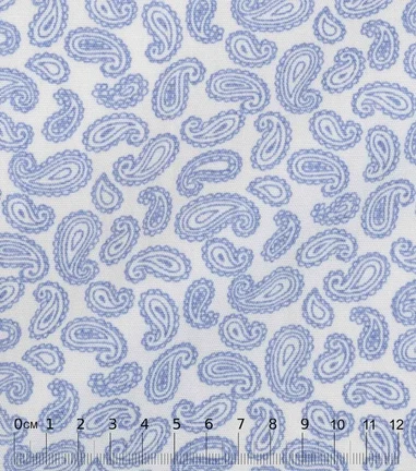 PAISLEY - Print motif cachemire - bleu ciel
