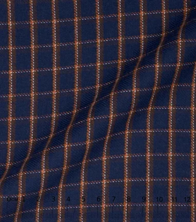 PARA - carreaux flanelle marine 