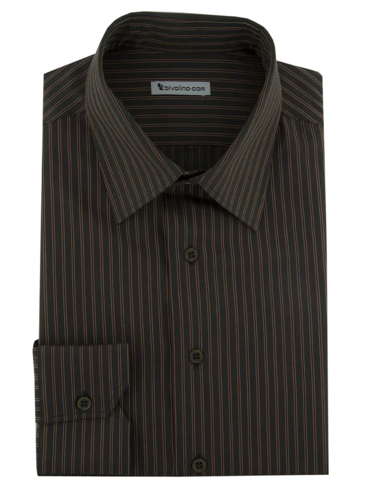 EDOLO - Poplin shirt striped green-bordeaux  - CIFRA 6 