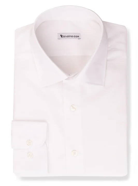 LERIACOTI -  White poplin easy-care shirt - Areca 1