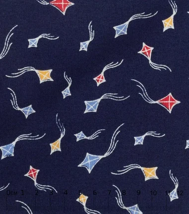 KITE - Print motif cerf-volant - bleu-navy-rouge