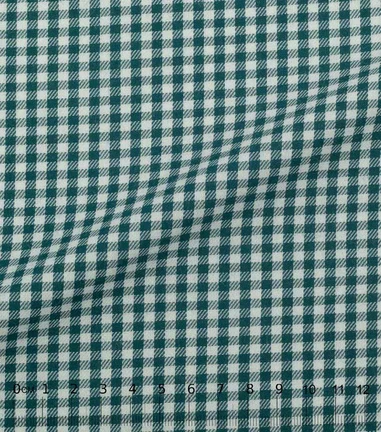 PARA - Flanelle carreaux vichy tartan viyella vert