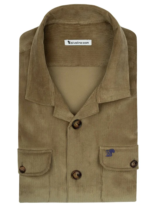 ACCORSO -  tailored men overshirt - SHACKET-CORDUROY 4