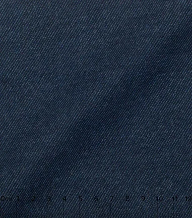 FLANEL -  Flanelle uni marine twill