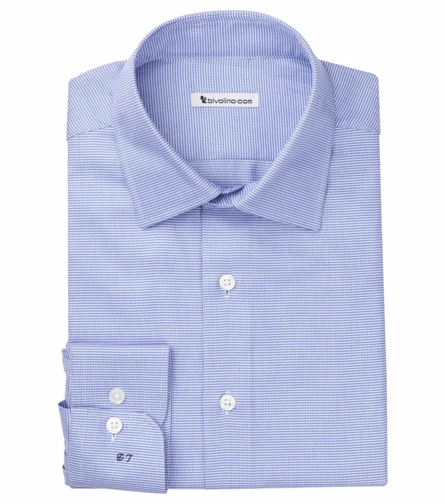 PARMAA - men's shirt cotton two-fold 2ply Egyptian - Houndstooth - METEX 4 Haileyburey