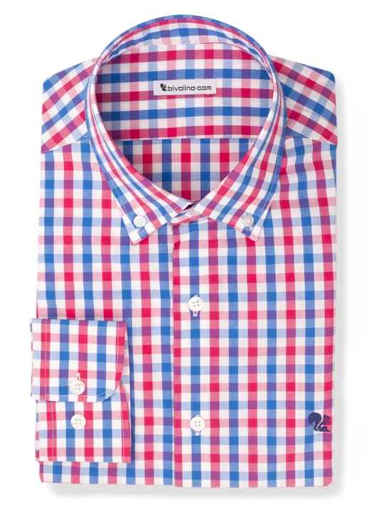 KAMIKILLI - Poplin red gingham check shirt - Kamik 5