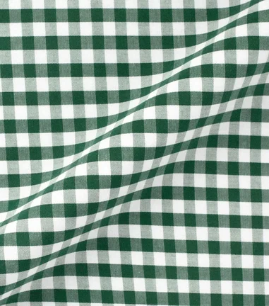 WINDY - Popeline à carreaux vert 