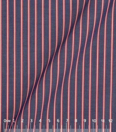 FINSTRI -  rayure navy-rouge 