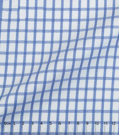 SAND - twill ciel coton carreaux business
