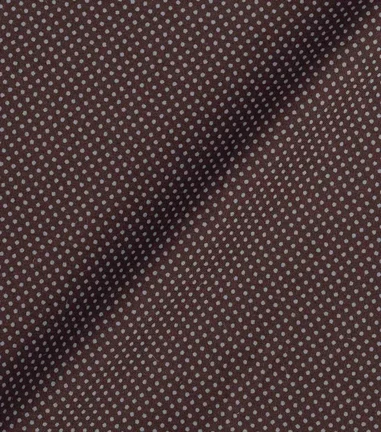 MIKIL - print microdessin pointillé brun coton