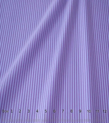 BOSIT - Popeline Rayé Bleu multicolor