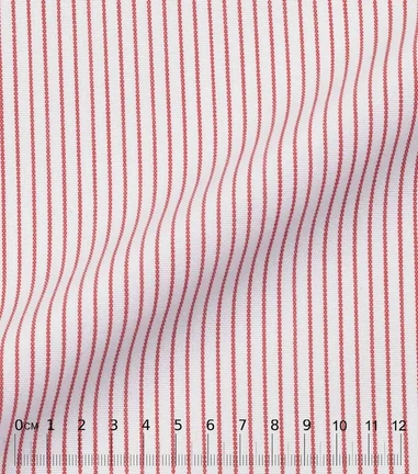 WINDY - Popeline à rayures rouge