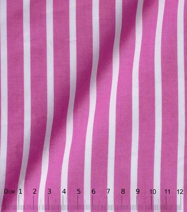 TREX - Popeline Rayé Rose