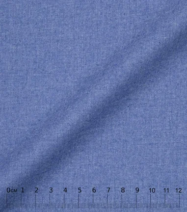 FLANEL -  Flanelle uni bleu roi twill
