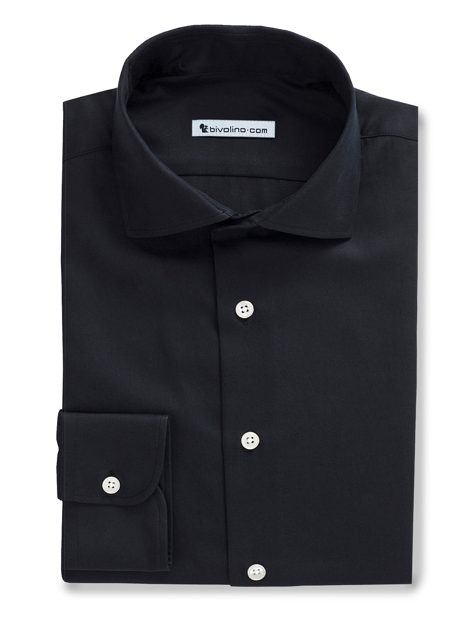 BLACKI - Camisa negra para hombre - Opal 6-Shrewsbury