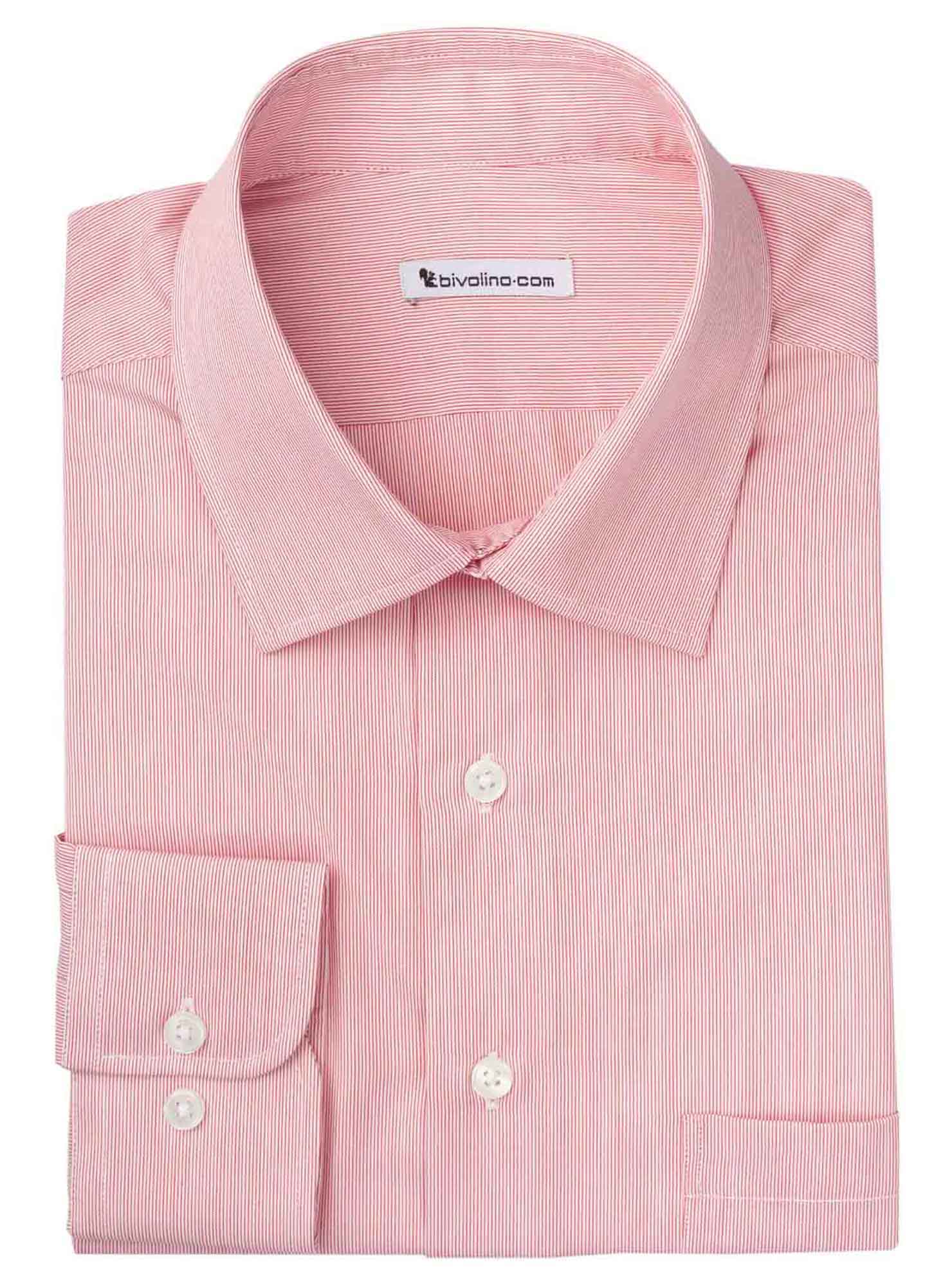 RANDUZZI - camisa de algodón a rayas rojas para hombre - WINDY 4