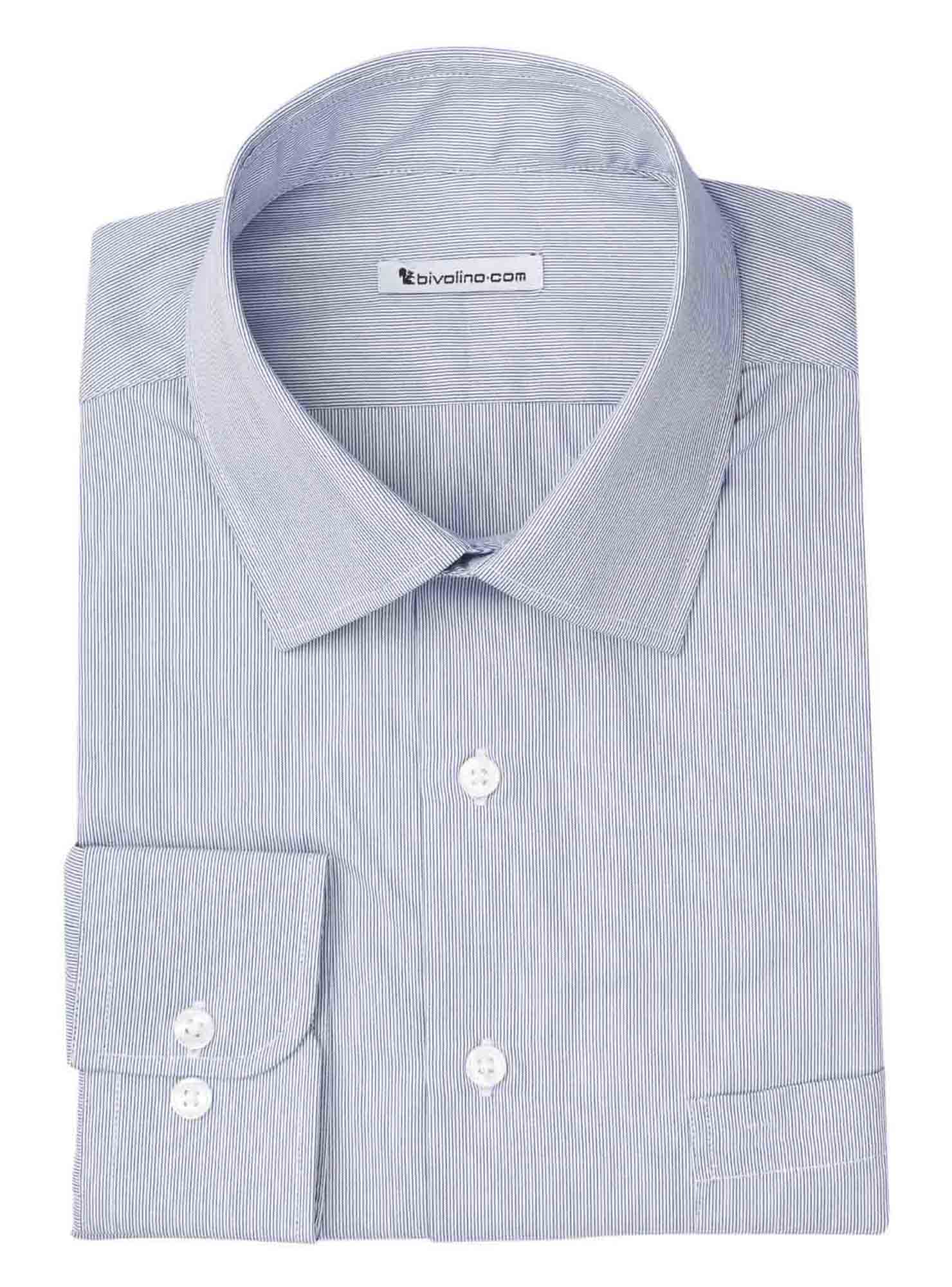 PICCINELLI - Men's shirt cotton milleraye - TUFO 5