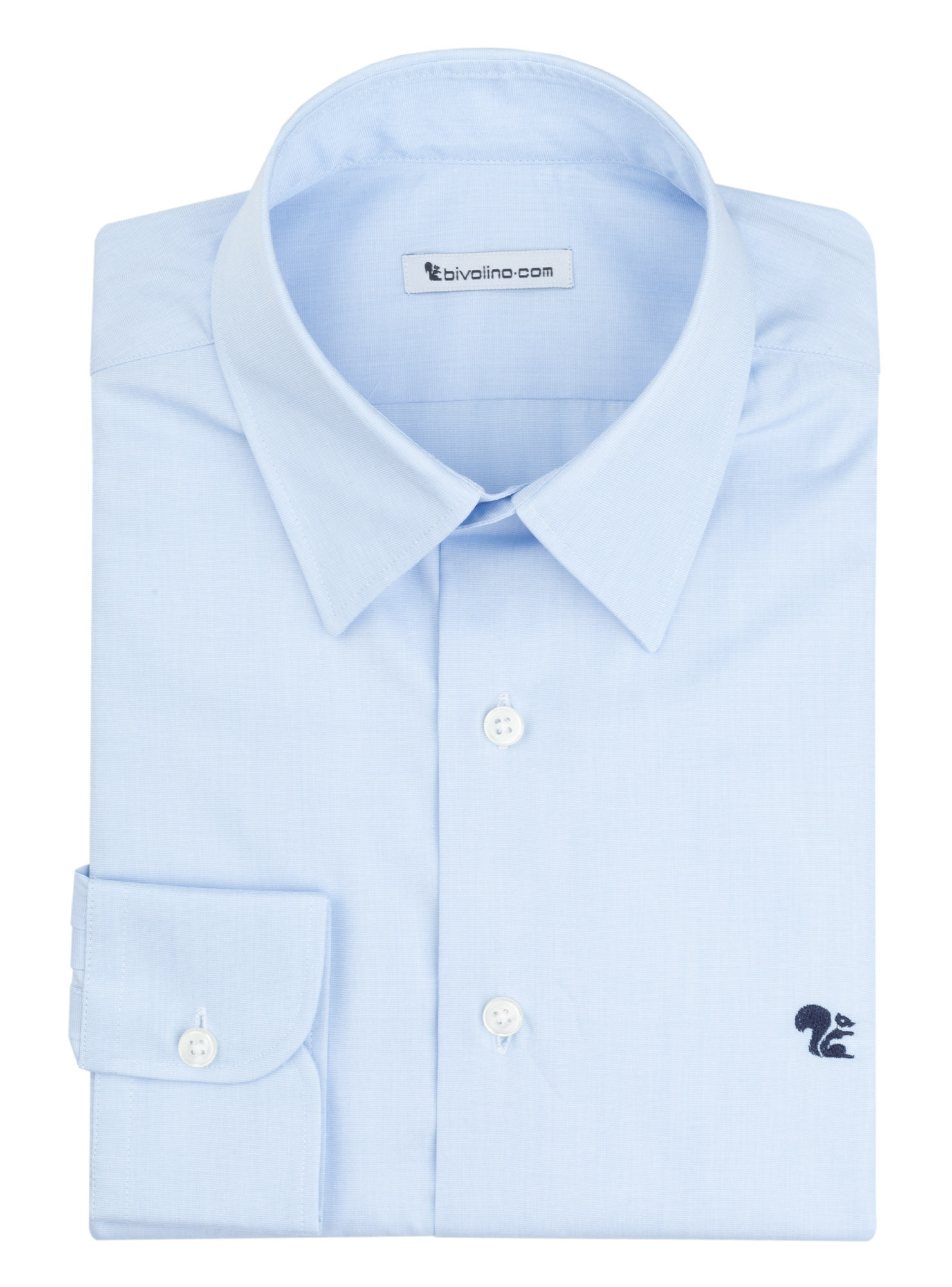 AOSTA - chemise homme Fil-à-fil uni bleu ciel - PARTY 2