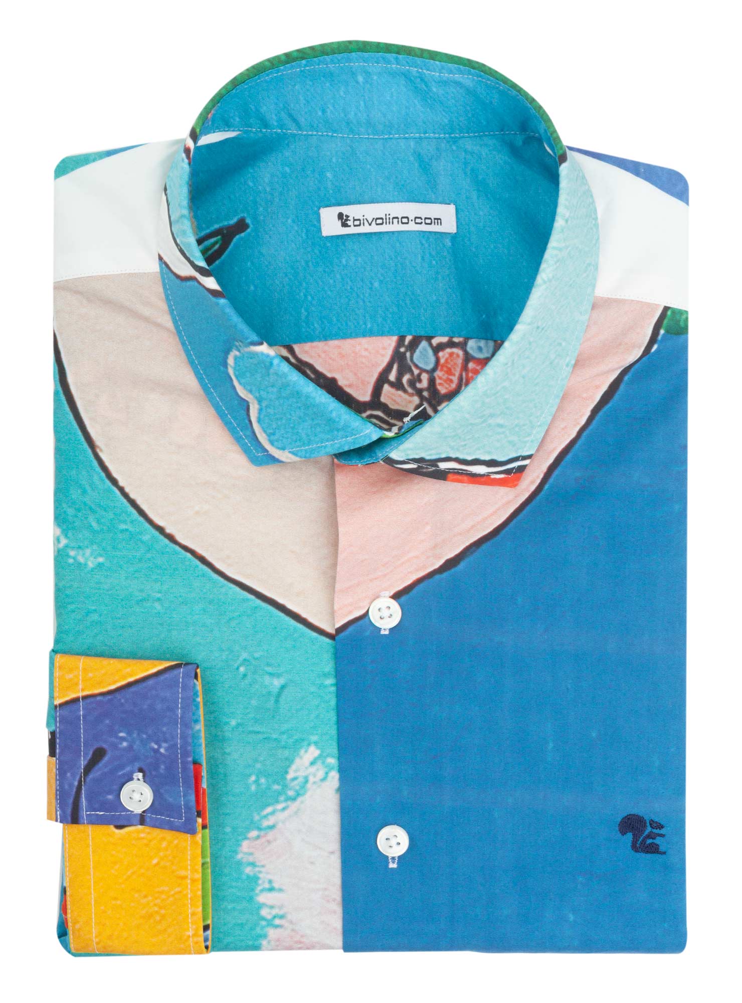 FERMO - ARTY-PRINT men shirt - JAN LATINNE 2