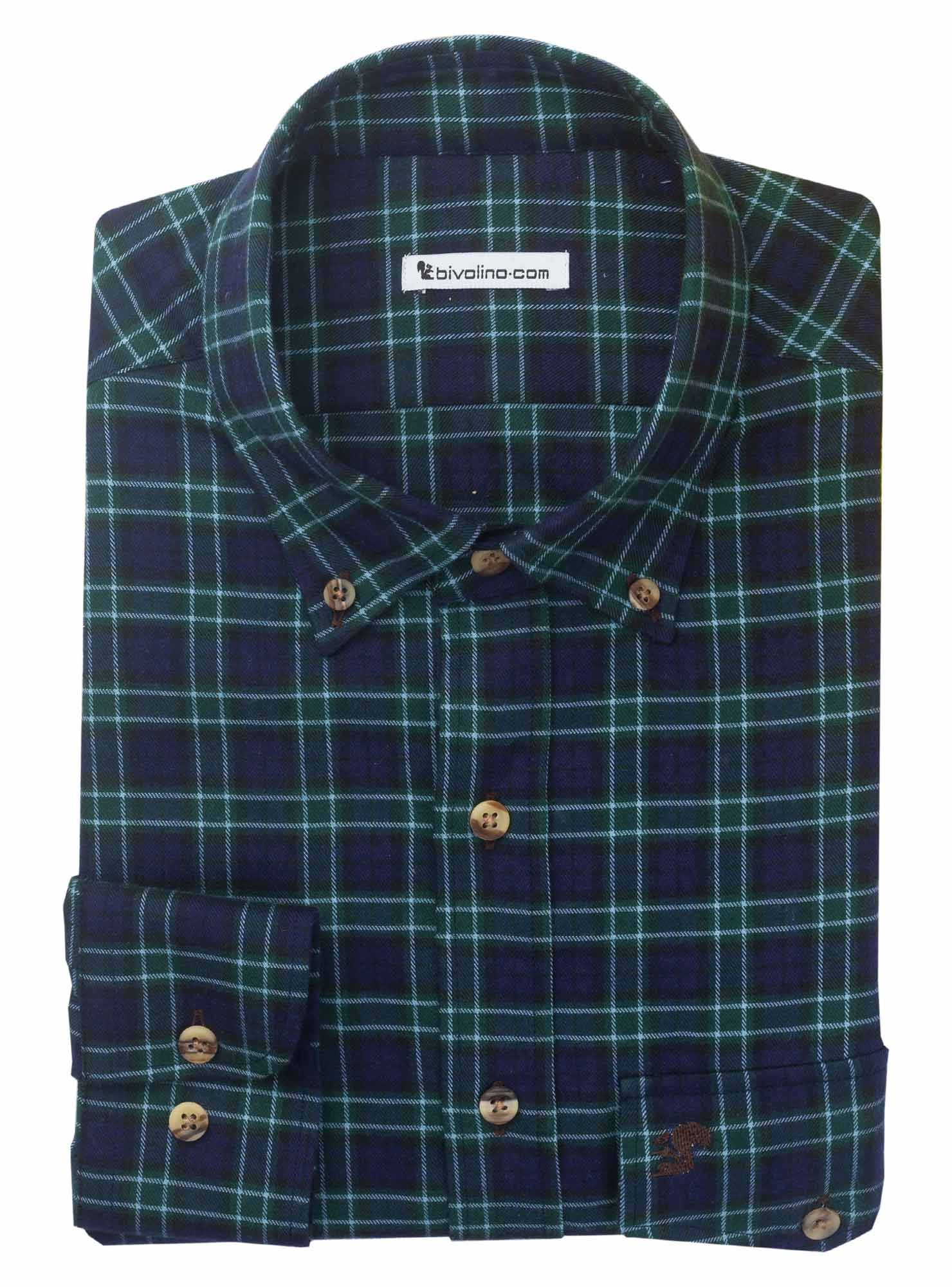 GORIZIA - cuadros de tartán de franela camisa de hombre - PARA 5 - TARTAN