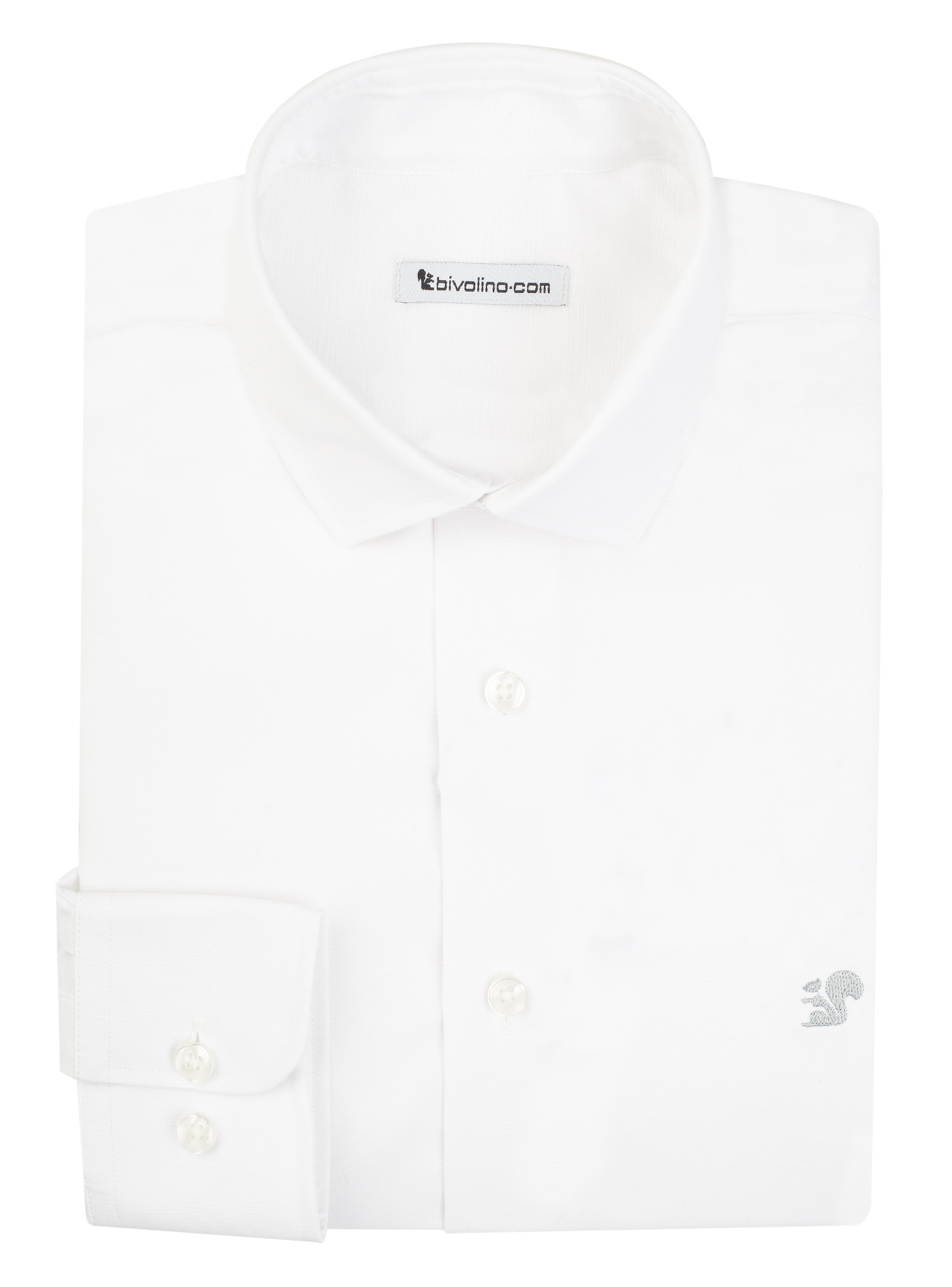 ORISTANO - chemise homme sur mesure cot-pes blanc uni popeline PET recyclé - COLT-PET-PLASTIC 1