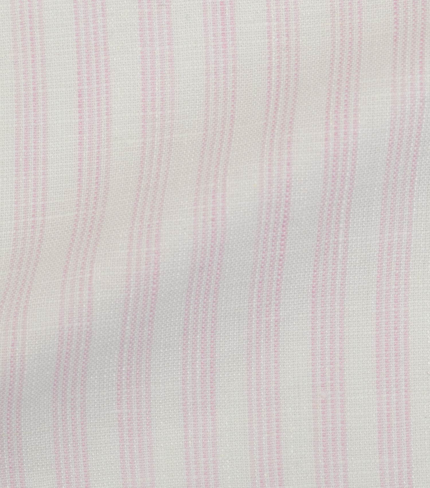 Tissu : ALDO - chemise Lin rose rayure - NEON 10