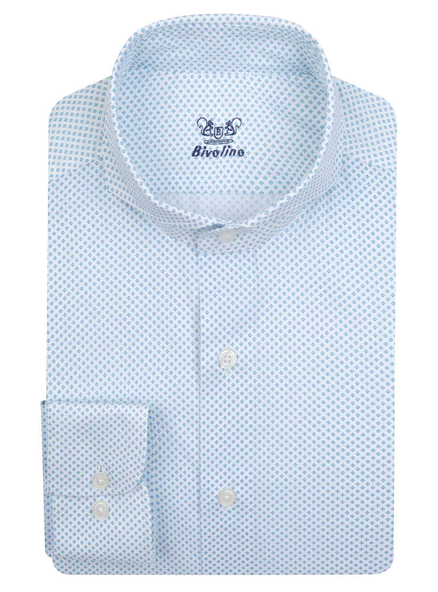 TERAMOA - Print poplin pattern medallion tailored men shirt - MINI 9