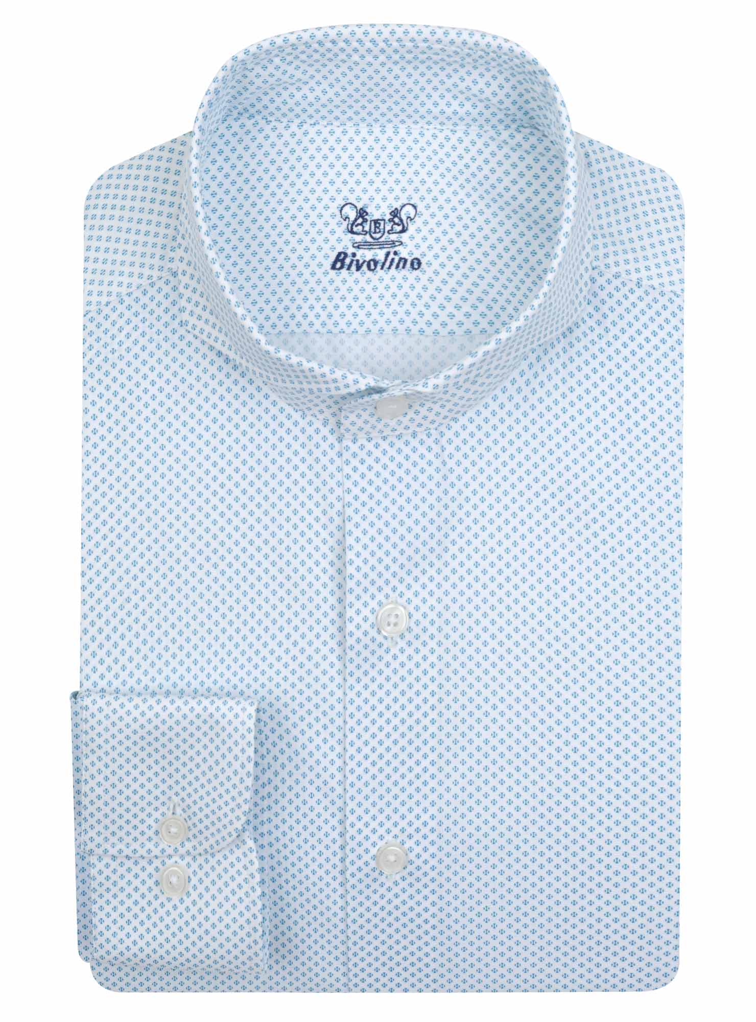 TERAMOA - Poplin-Print Medallion-Muster Herren Hemd - MINI 9